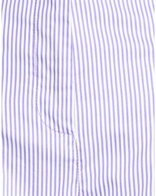DES_PHEMMES Purple Pants Cotton