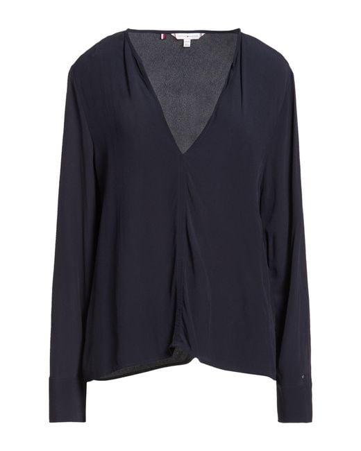 Tommy Hilfiger Blue Top Viscose