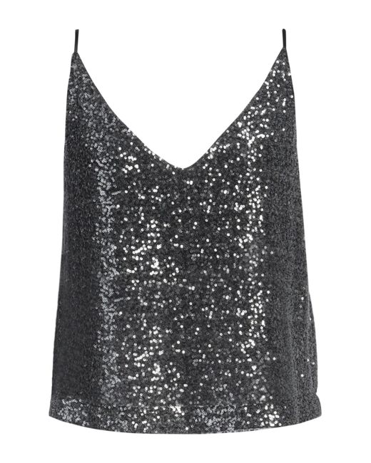 Ottod'Ame Gray Top Polyester