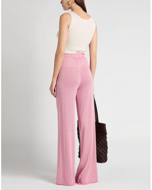 Akep Pink Pants Viscose, Polyamide, Polyester