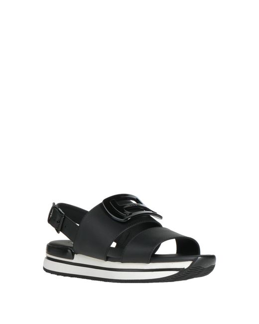 Hogan Black Sandals