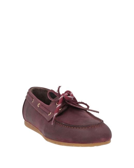 Ovyè Purple Loafers Leather