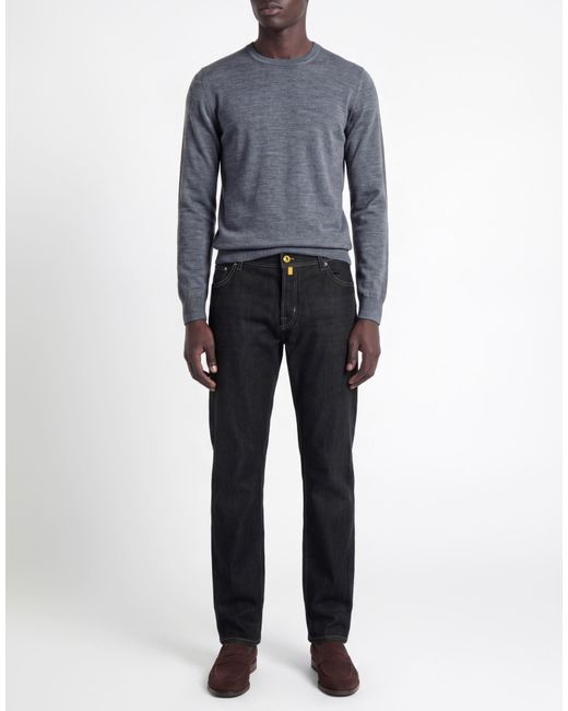 Jacob Cohen Black Jeans Cotton, Elastane, Polyester for men