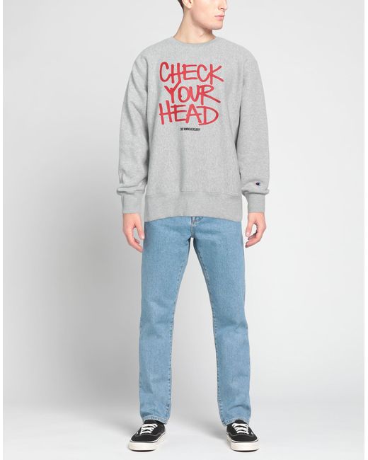 Champion sweater clearance grey mens head