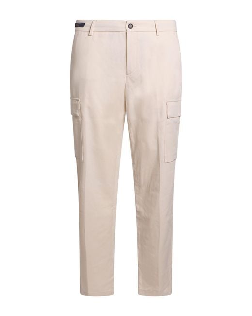 Paul & Shark Natural Cream Pants Modal, Cotton, Elastane for men