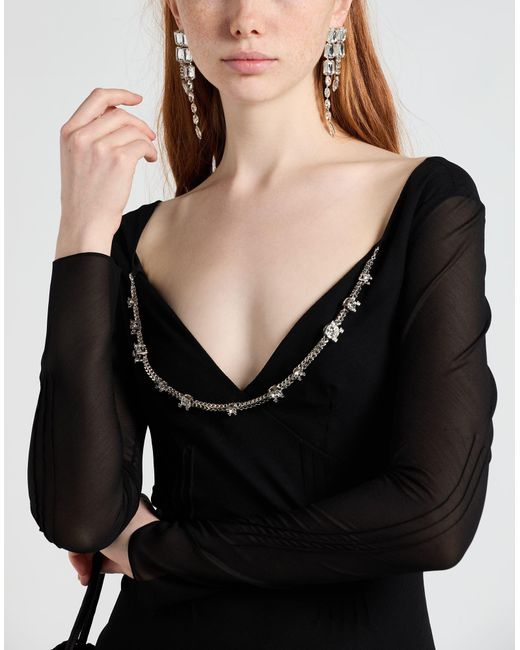 Givenchy Black Maxi Dress Polyester