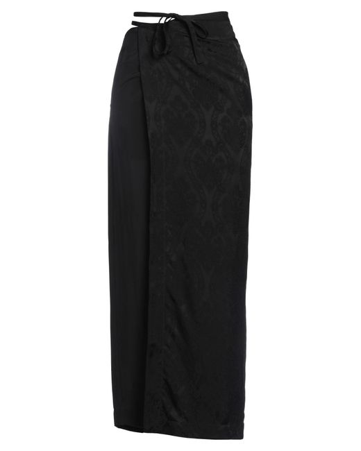 Uma Wang Black Maxi Skirt Viscose, Cupro