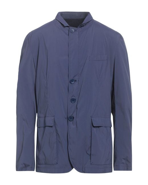 Herno Blue Jacket Polyamide, Elastane for men