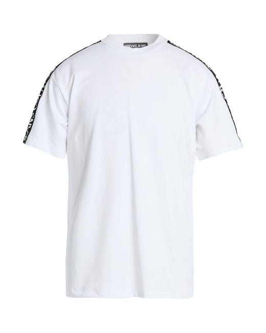 Versace Jeans Couture White T-Shirt Cotton, Elastane for men