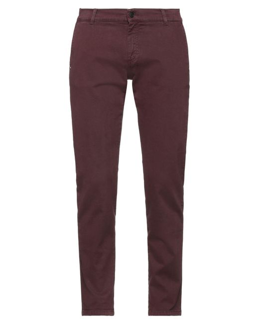 Grey Daniele Alessandrini Purple Pants for men