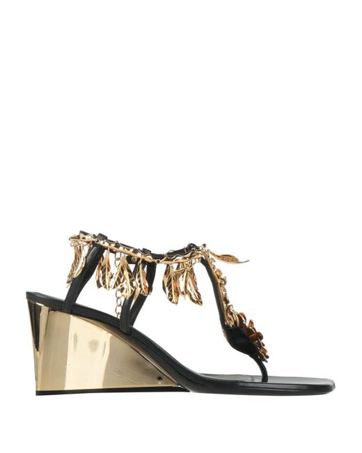 Rabanne Natural Thong Sandal Leather