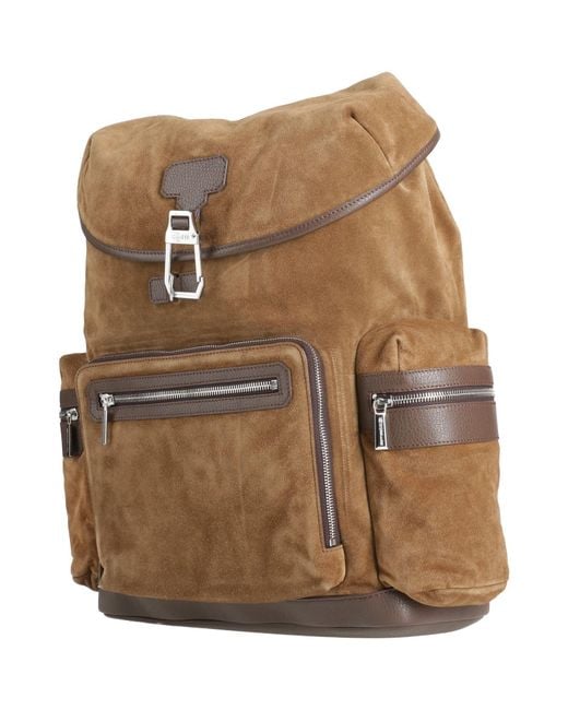 Moorer Brown Backpack Leather for men