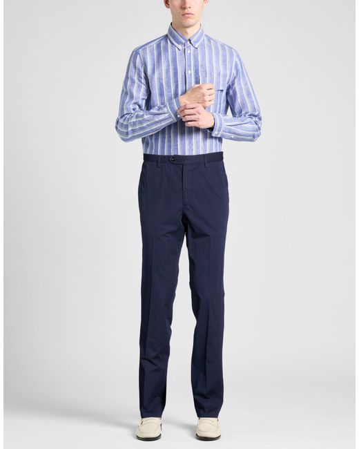 Drumohr Blue Trouser for men