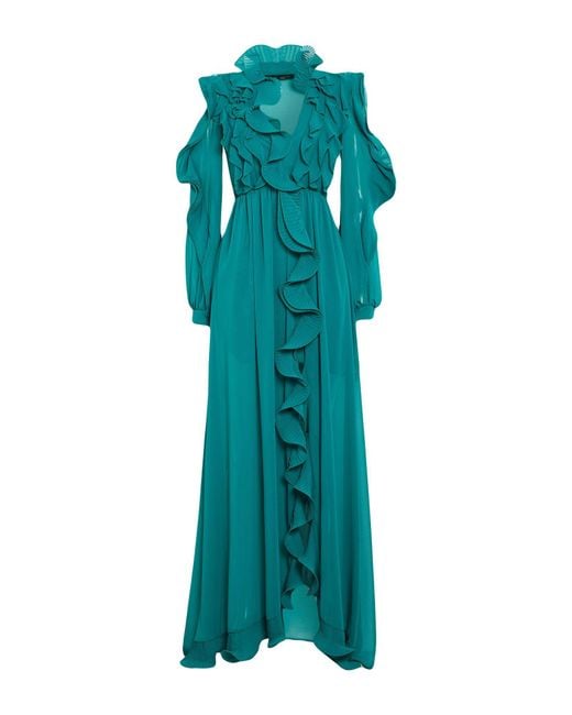 Babylon Green Maxi Dress Polyester