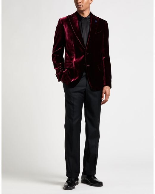 Lardini Red Blazer Cotton, Viscose for men
