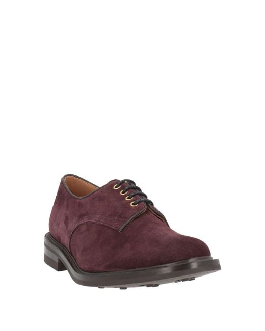 Tricker's Purple Lace-Up Shoes for men