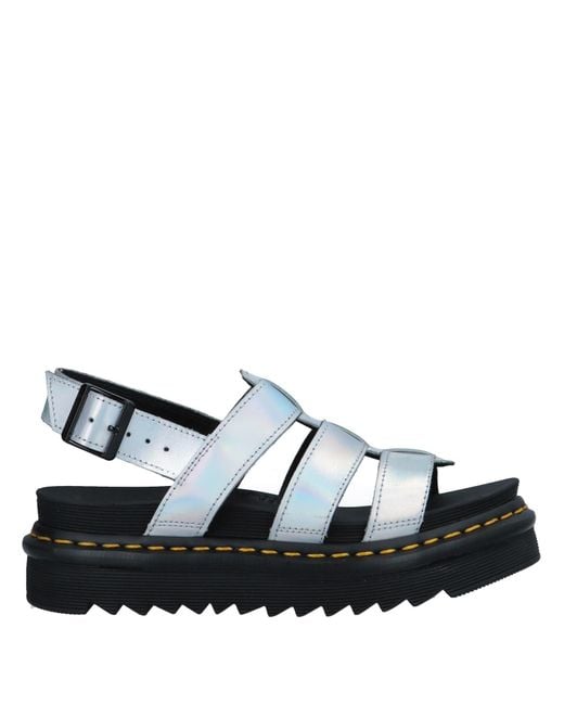 Dr. Martens Yelena Strappy Sandal in Silver (Metallic) - Save 59% | Lyst