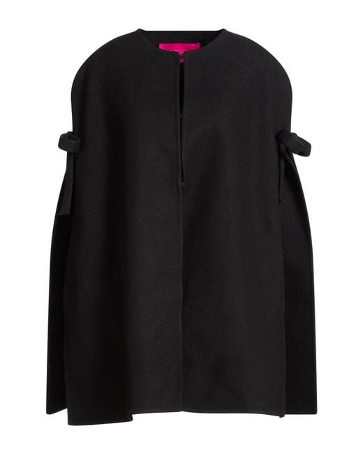 Valentino Garavani Black Cape Virgin Wool, Polyamide