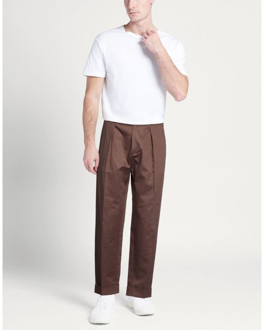 Berwich Brown Pants Cotton for men
