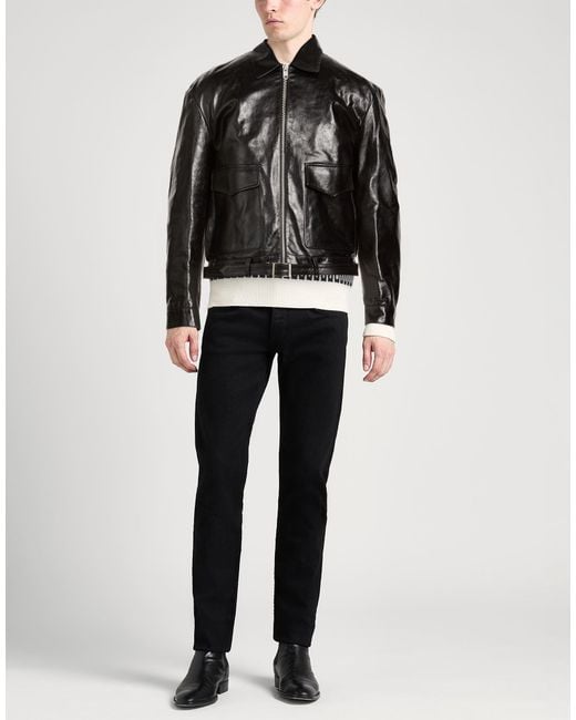 Bally Black Jacket Calfskin for men