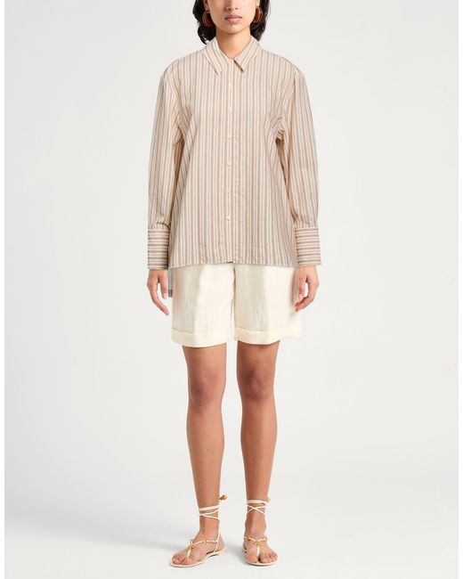 Ines De La Fressange Paris White Ivory Shirt Cotton