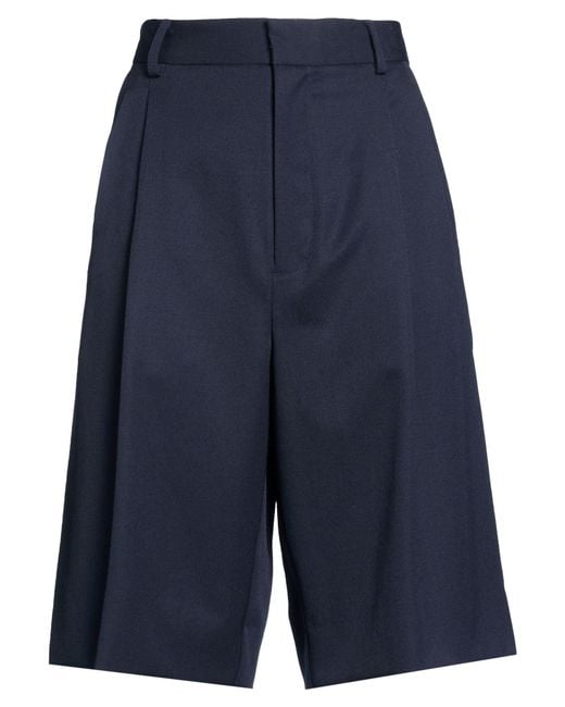 Soeur Blue Midnight Shorts & Bermuda Shorts Virgin Wool