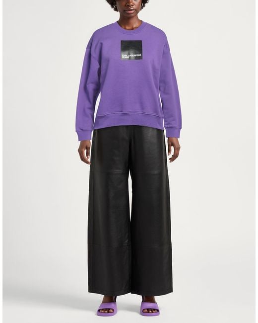 Karl Lagerfeld Purple Sweatshirt
