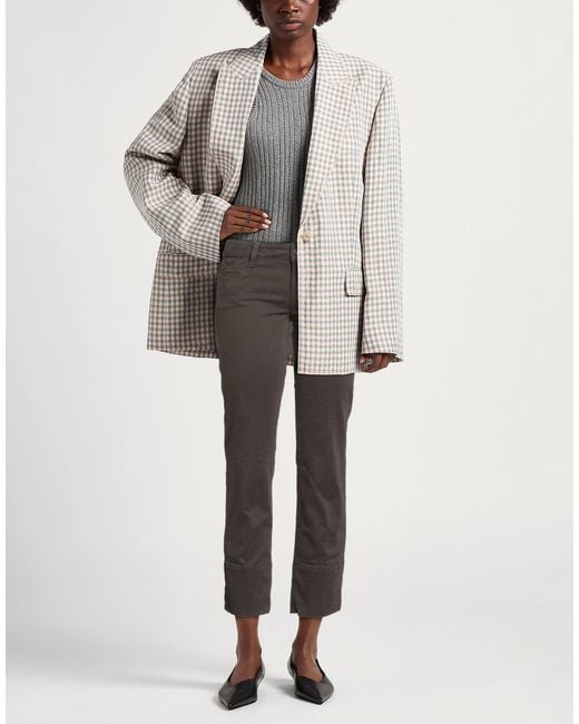 Jacob Cohen Gray Pants Cotton, Elastane