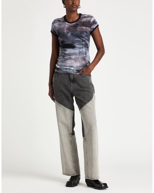 Helmut Lang Gray T-Shirt Polyamide