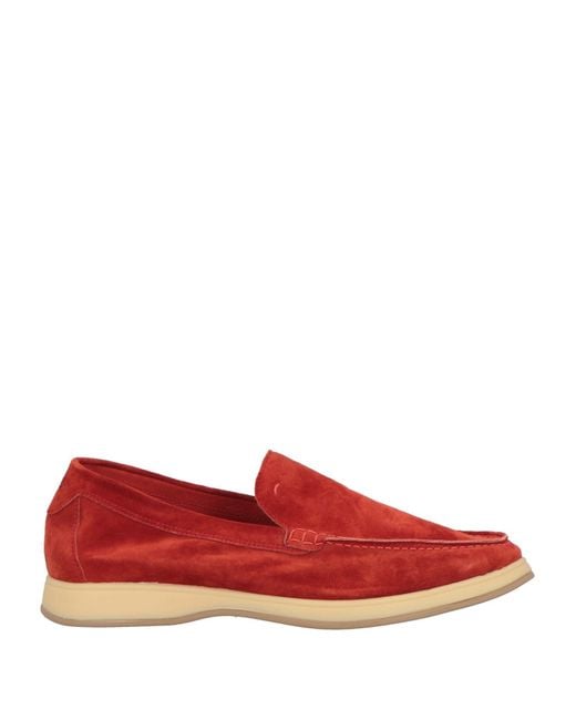 Andrea Ventura Firenze Red Aquariva Loafers Leather for men