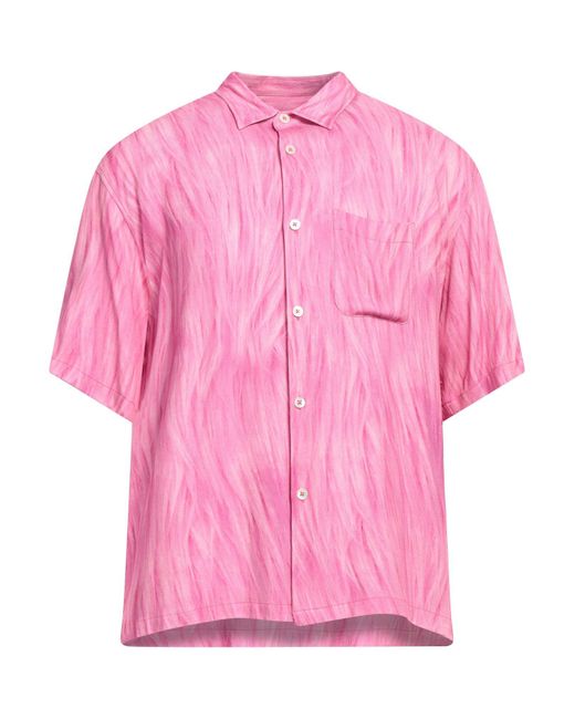Camisa Stussy de hombre de color Pink