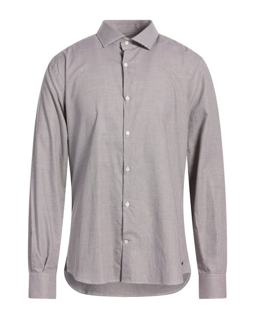 Brooksfield Gray Shirt Cotton for men