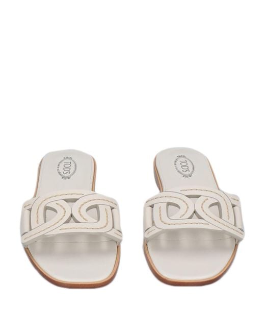 Tod's White Sandals