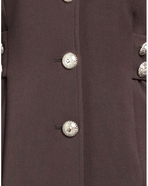 Babylon Brown Coat Polyester, Viscose, Elastane