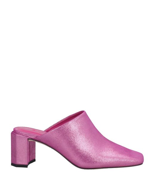 By Far Pink Mules & Clogs