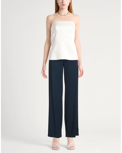 Caractere Blue Pants Polyester