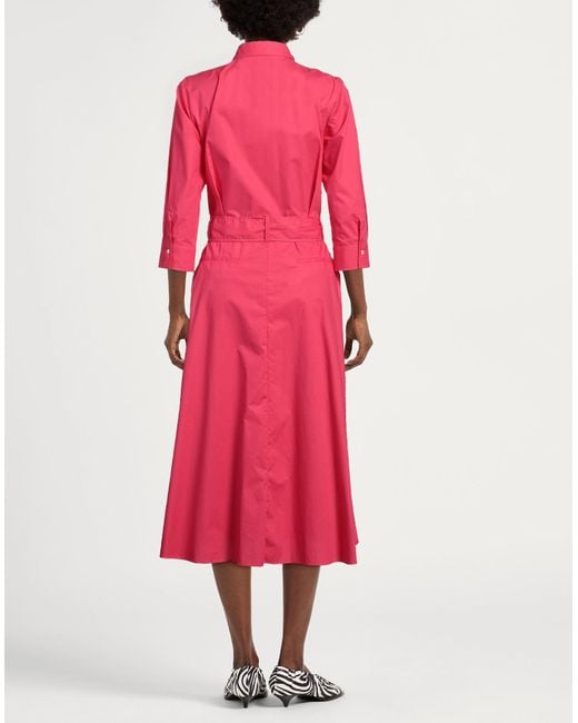 Caliban Pink Midi Dress