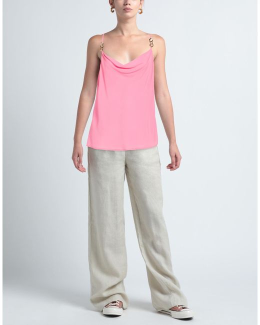 SIMONA CORSELLINI Pink Top Acetate, Silk