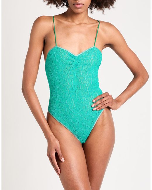 Forte_forte Blue Bodysuit Polyamide, Elastane