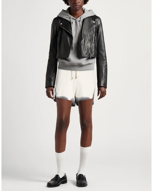 Pinko Natural Denim Shorts & Bermuda Shorts Cotton