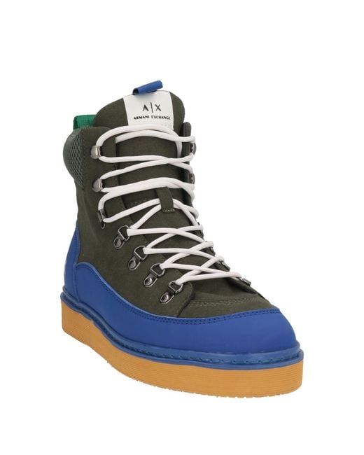 ARMANI EXCHANGE Blue Trainers for men