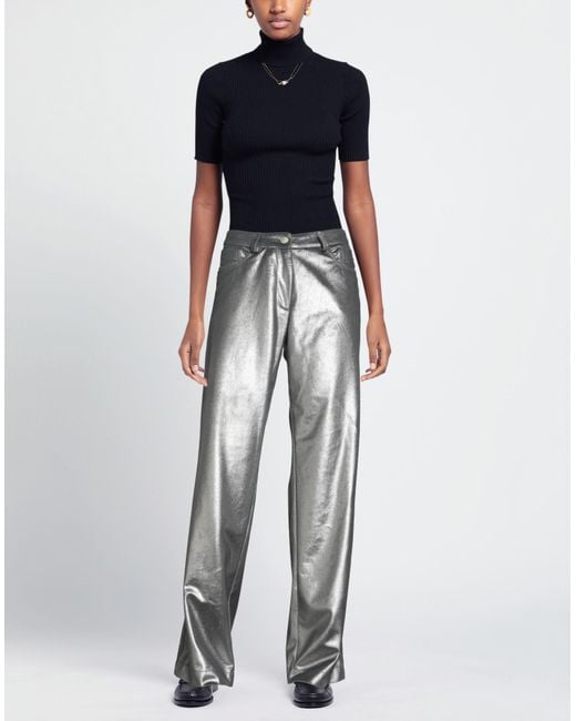 MVP WARDROBE Gray Pants Polyester