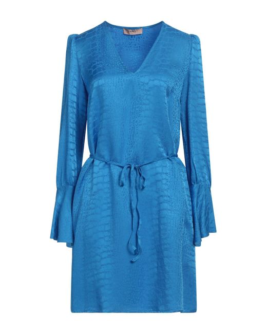 Twinset Blue Mini Dress