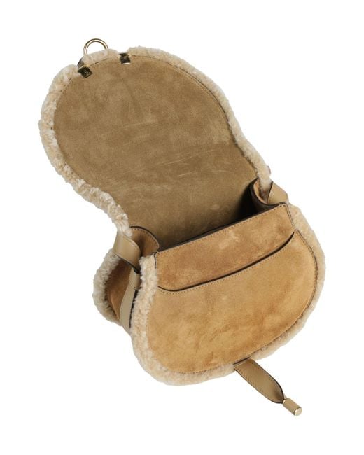 Chloé Natural Cross-Body Bag Shearling
