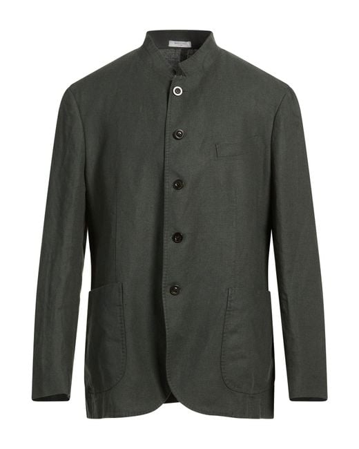 Boglioli Green Blazer Linen for men