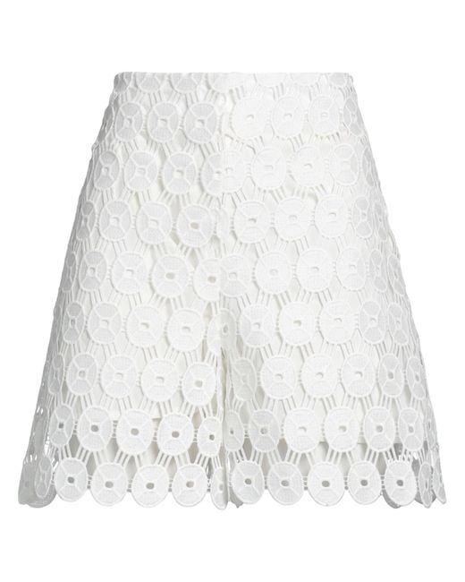 Erika Cavallini Semi Couture White Shorts & Bermuda Shorts