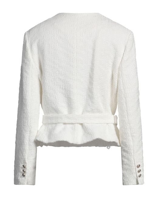 Maje White Jacket Cotton, Polyamide