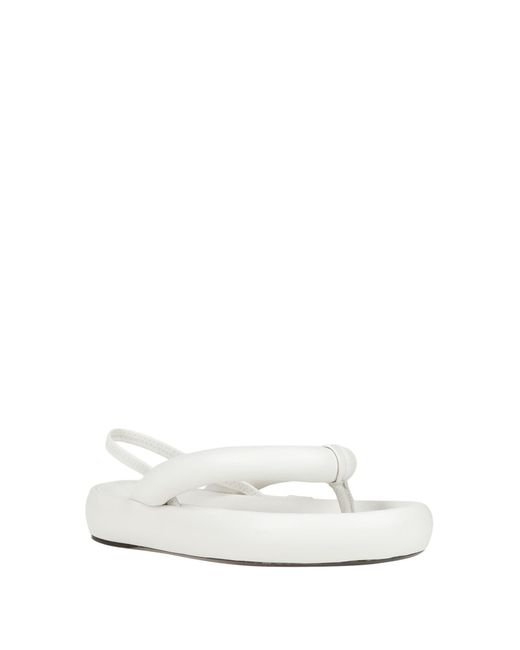 Isabel Marant White Thong Sandal
