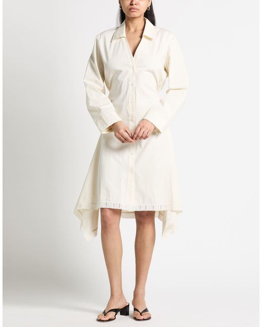 Lanvin Natural Midi Dresses