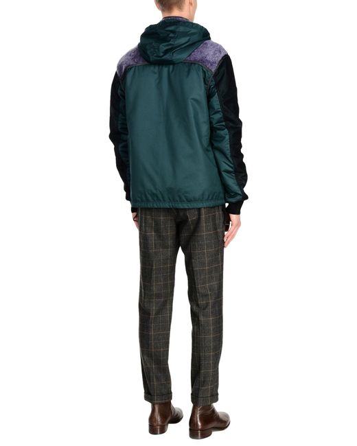 Lanvin Blue Jacket Polyester, Shearling for men